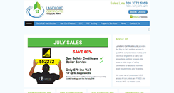 Desktop Screenshot of landlord-certificates.co.uk